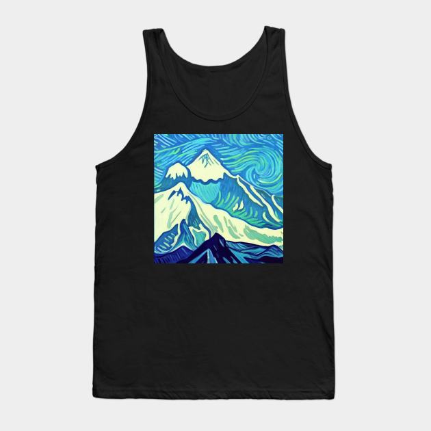 Mount Everest, Vincent van Gogh style Tank Top by Classical
